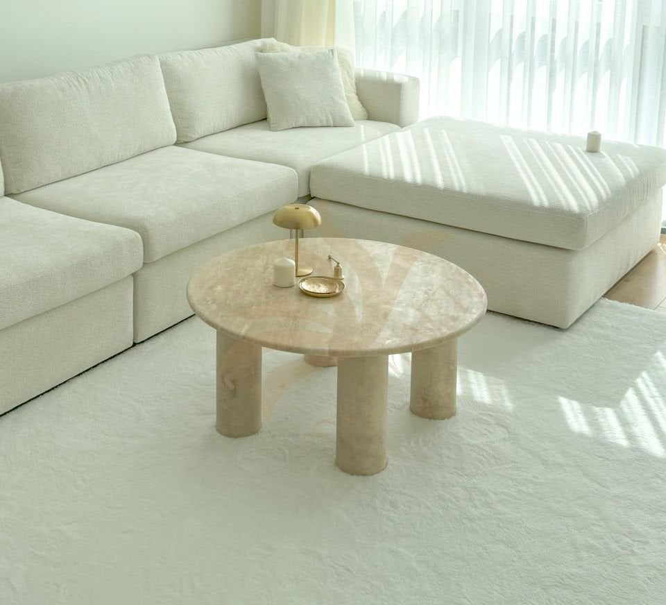 Couchtisch aus Travertin